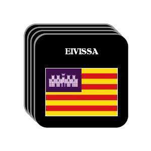 Balearic Islands   EIVISSA Set of 4 Mini Mousepad Coasters
