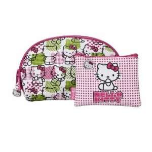  Hello Kitty Cosmetic Bag   Multicolored 2 Piece Set 