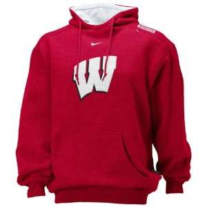 Wisconsin Badgers Nike Bump and Run Youth Hooded Sweatshirt:  