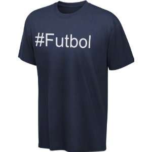  Futbol Hashtag Blue T Shirt