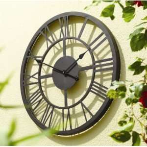  Giant Roman Numeral Clock   56cm (22) Patio, Lawn 