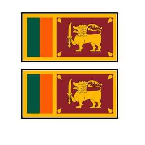 Sri Lanka Lankan Flag Stickers Decal Bumper Window Laptop Phone Auto 