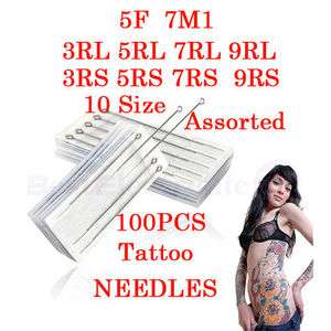   PCS Tattoo Needles Round liner (RL) size (3,5,7,9) RS (3,5,7,9) 5F,7M1