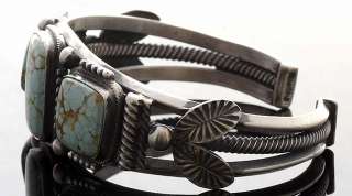 Alfred Martinez Sterling with Turquoise Navajo Bracelet  