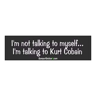   To Kurt Cobain   funny bumper stickers (Large 14x4 inches): Automotive