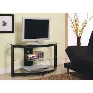   Design Black LCD / Plasma Media Storage TV Stand: Home & Kitchen