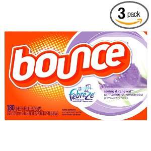 Bounce with Febreze Scent Spring & Renewal Sheets, 180 Count Boxes 
