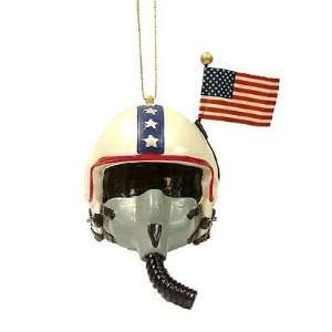  4 USA Air Force Helmet Armed Services Christmas Ornament 