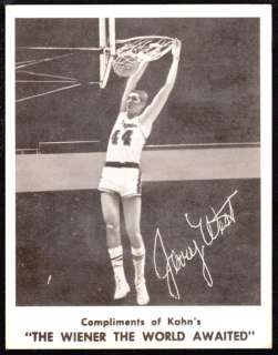 1963 64 Kahns Wieners Jerry West (Lakers) EX  