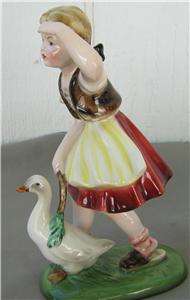 Keramos Belvedere Porcelain Goose Girl Wien Austria  
