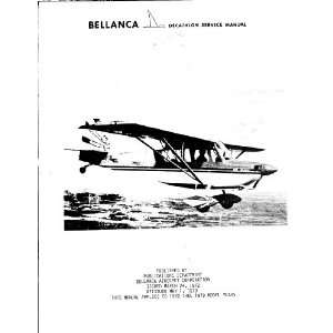   Bellanca Decathlon Aircraft Service Manual: Bellanca: Books