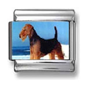  Airedale Terrier Photo Italian Charm Jewelry