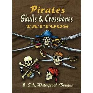  Little Activity Books: Pirates Skulls & Crossbones Tattoos 