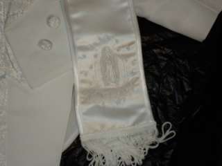   Boys White Baptism Christening Tuxedo Suit/T1/S/ 3 6 Months  