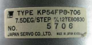 KP54FP8 706 7.5 deg 12YE80830 5076 Stepping Motor  