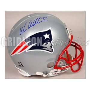  Wes Welker Autographed Helmet   Authentic: Sports 