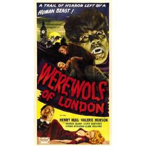  Werewolf of London Poster 20x40 Henry Hull Warner Oland 