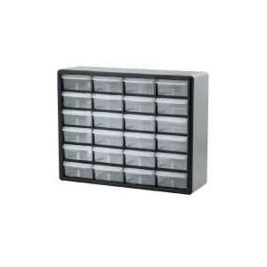  Akro Mils Grey Storage Cabinets w/ 24 Drawers