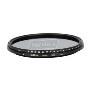 77mm GREEN.L Fader ND Filter Neutral Density ND2 to ND400 ND2 ND400 