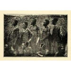   Congo Africa Tribes Cultural Jewelry   Original Halftone Print