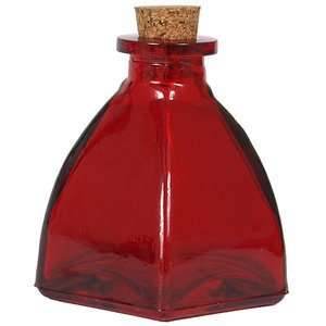  6.8oz Red Diamond Glass Bottle 