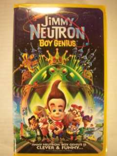 Nikelodeon Jimmy Neutron Boy Genius VHS Tape 097363382638  