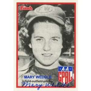 Mary Weddle AAGPBL Legendary Ladies of Baseball Autographed Trading 