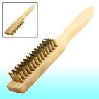 Industrial Wooden Handle 6 Rows Steel Wire Brush Cleaner