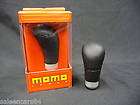 momo black leather shift knob mustang universal $ 89 99