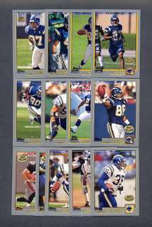 2001 Topps Football San Diego Chargers TEAM SET   MINT  