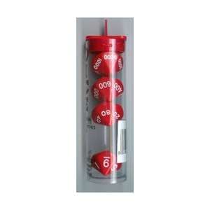  Red Place Value Dice Set (4): Toys & Games