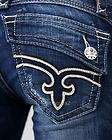 more options rock revival jeans johanna b3 laser cut metallic silver $ 