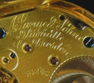ANTIQUE A. LANGE & SOHNE 18K GOLD 1894 POCKET WATCH  