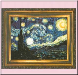 Starry Night Van Gogh Art Shirts S,M,L,XL,2X,3X,4X,& 5X  