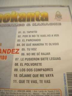 VICENTE FERNANDEZ KARAOKE CD + GRAPHICS PISTAS HIGH QUALITY el tapatio 