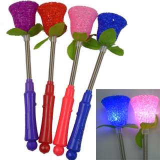   Stars/Rose Shape Glow Stick Wand Light Party Color Random A400  