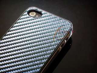 Carbon Fibre Style Hard Back Case Cover iPhone 4 4G A42  