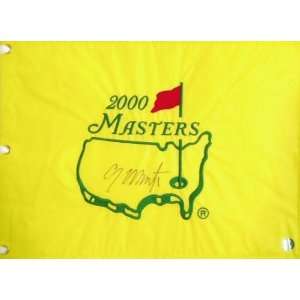 Colin Montgomerie Autographed 2000 Masters Golf Pin Flag