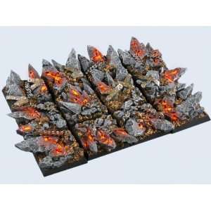  Battle Bases Chaos Bases, 25x25mm (5) Toys & Games