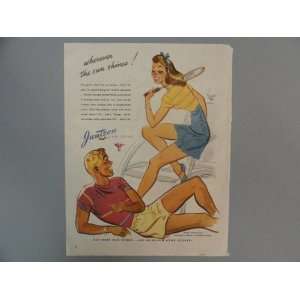  Jantzen Sun Clothes print ad, 40s vintage magazine print 