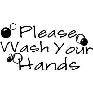  Please wash your hands wall art wall sayings Everything 