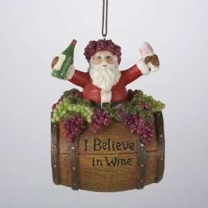  Tuscan Winery Deluxe Santa Claus in Wine Barrel I Believe 