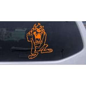 Taz bird Cartoons Car Window Wall Laptop Decal Sticker    Orange 22in 