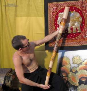 Teak Swimming Kangaroo Australian Aboriginal Didgeridoo  