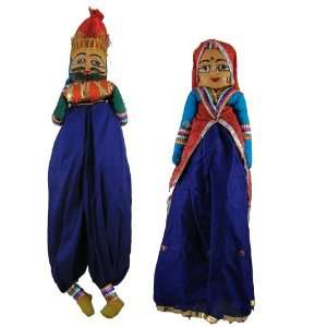  Rajasthani Handcrafted Puppets Dolls Gift Toys & Games