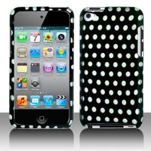 Ipod Touch 4 4G Polka Dots Case Cover Protector with Pry Opening Tool 