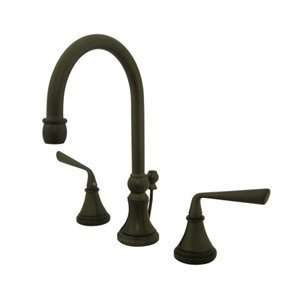     Widespread Lavatory Faucet With Brass Pop Up: Home Improvement