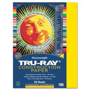   Tru Ray Construction Paper   Yellow   PAC103004 Arts, Crafts & Sewing