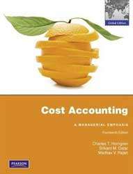 International Edition# Cost Accounting by Horngren 14  