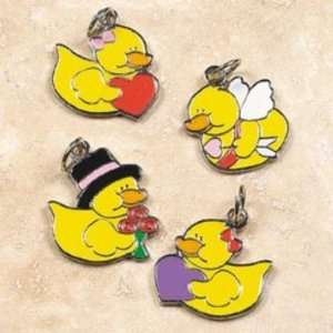  Valentine Rubber Ducky Charms Case Pack 72: Home & Kitchen